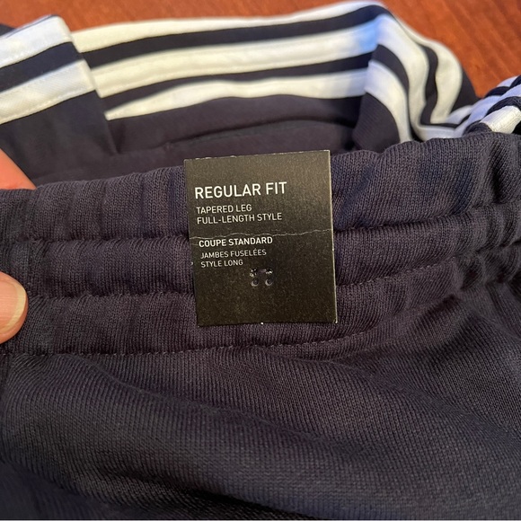 Adidas, NWT Men’s Multisport Joggers, Dark Blue, White 3 stripes & Logo, Size S - Picture 5 of 13